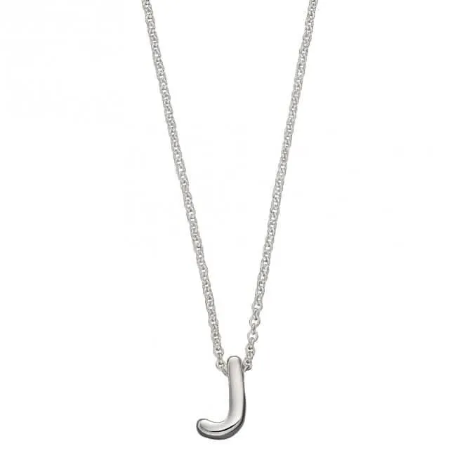 Collier Initial J en Argent Uni N4437 Bijoux Débuts