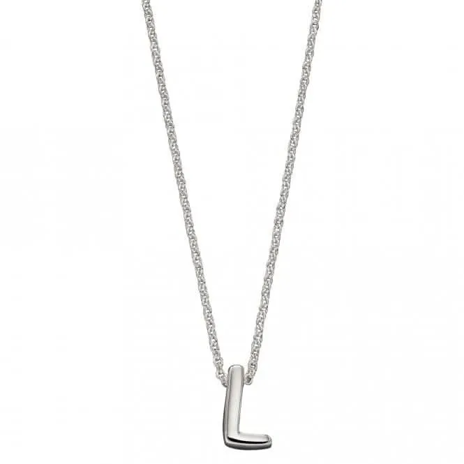 Collier Initial L en Argent Uni N4439 Bijoux Débuts
