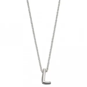 Collier Initial L en Argent Uni N4439 Bijoux Débuts
