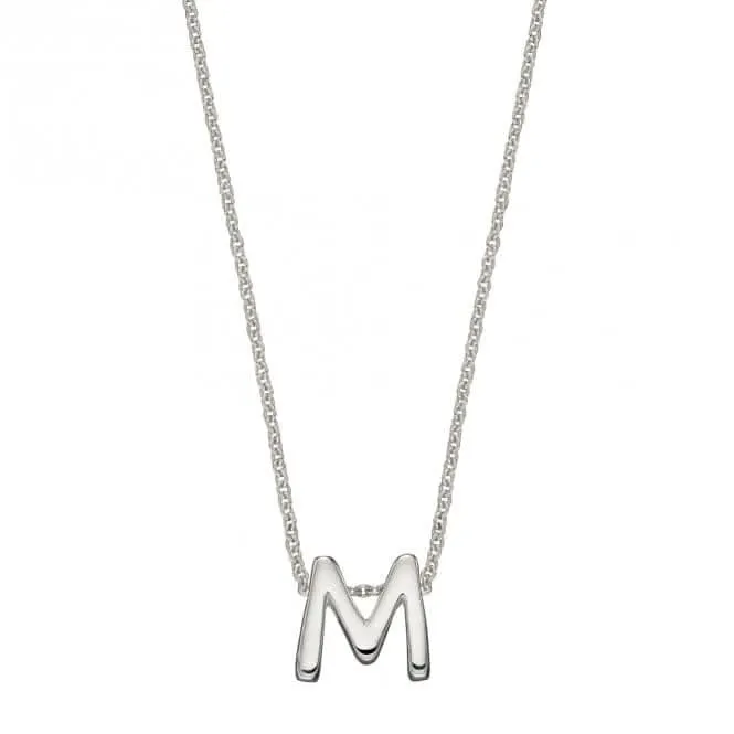 Collier Initial M en Argent Uni N4440 Bijoux Débuts