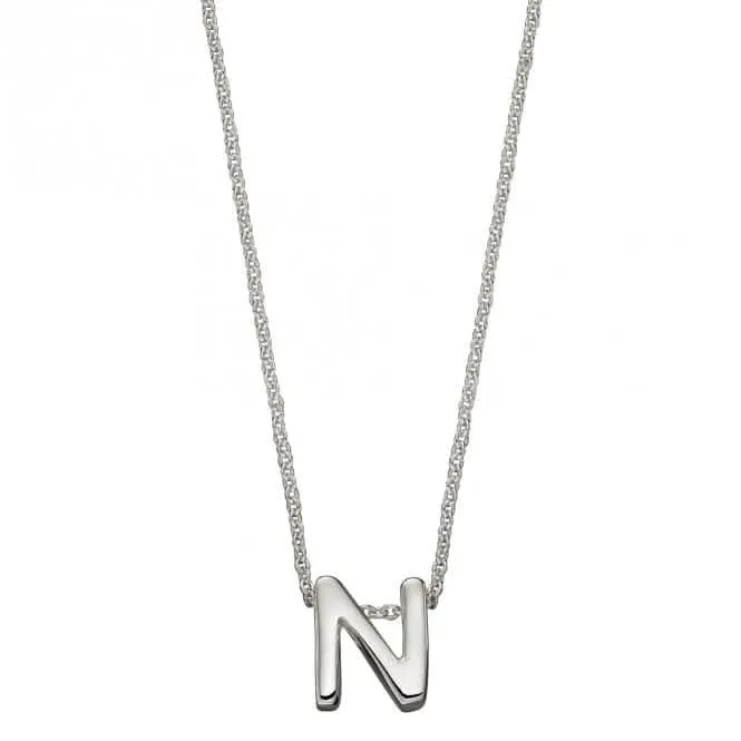 Collier Initial N en Argent Uni N4441 Bijoux Débuts