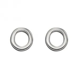 Boucles d'oreilles à clous en argent sterling Initial O E6032 - Bijoux Beginnings