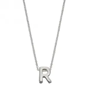 Collier Initial R en Argent Uni N4445 Bijoux Débuts