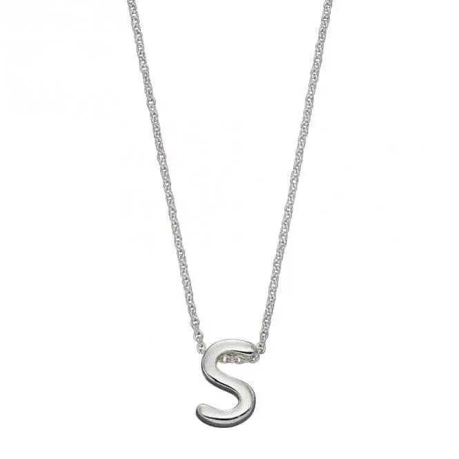 Collier Initial S en Argent Uni N4446 Bijoux Débuts