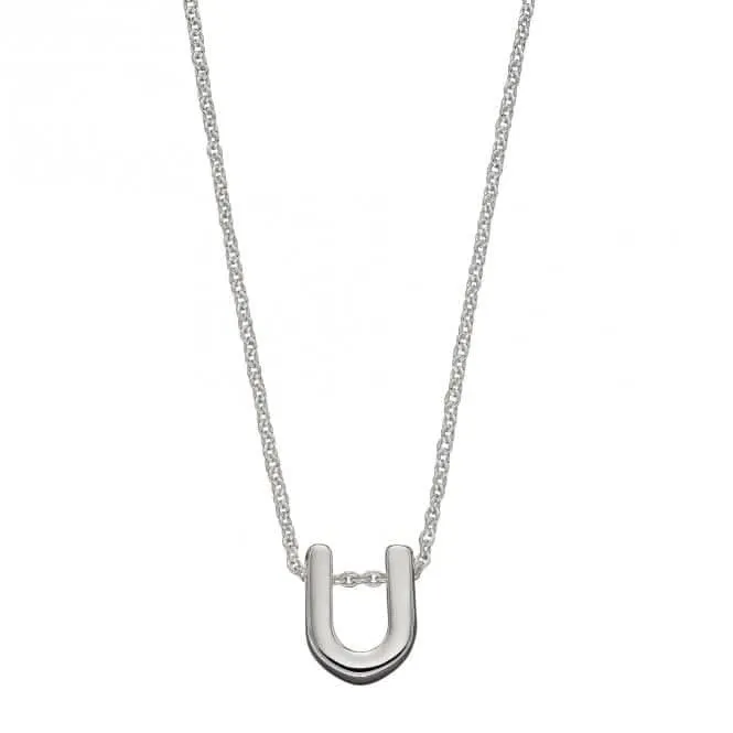 Collier Initial U en Argent Uni N4448 - Bijoux de Début