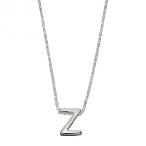 Collier Initial Z Argenté Uni N4453 Bijoux Débuts
