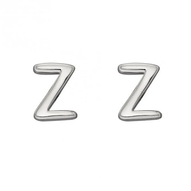 Boucles d'oreilles à clous Initial Z en argent sterling E6043 Bijoux Beginnings