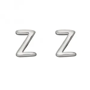 Boucles d'oreilles à clous Initial Z en argent sterling E6043 Bijoux Beginnings