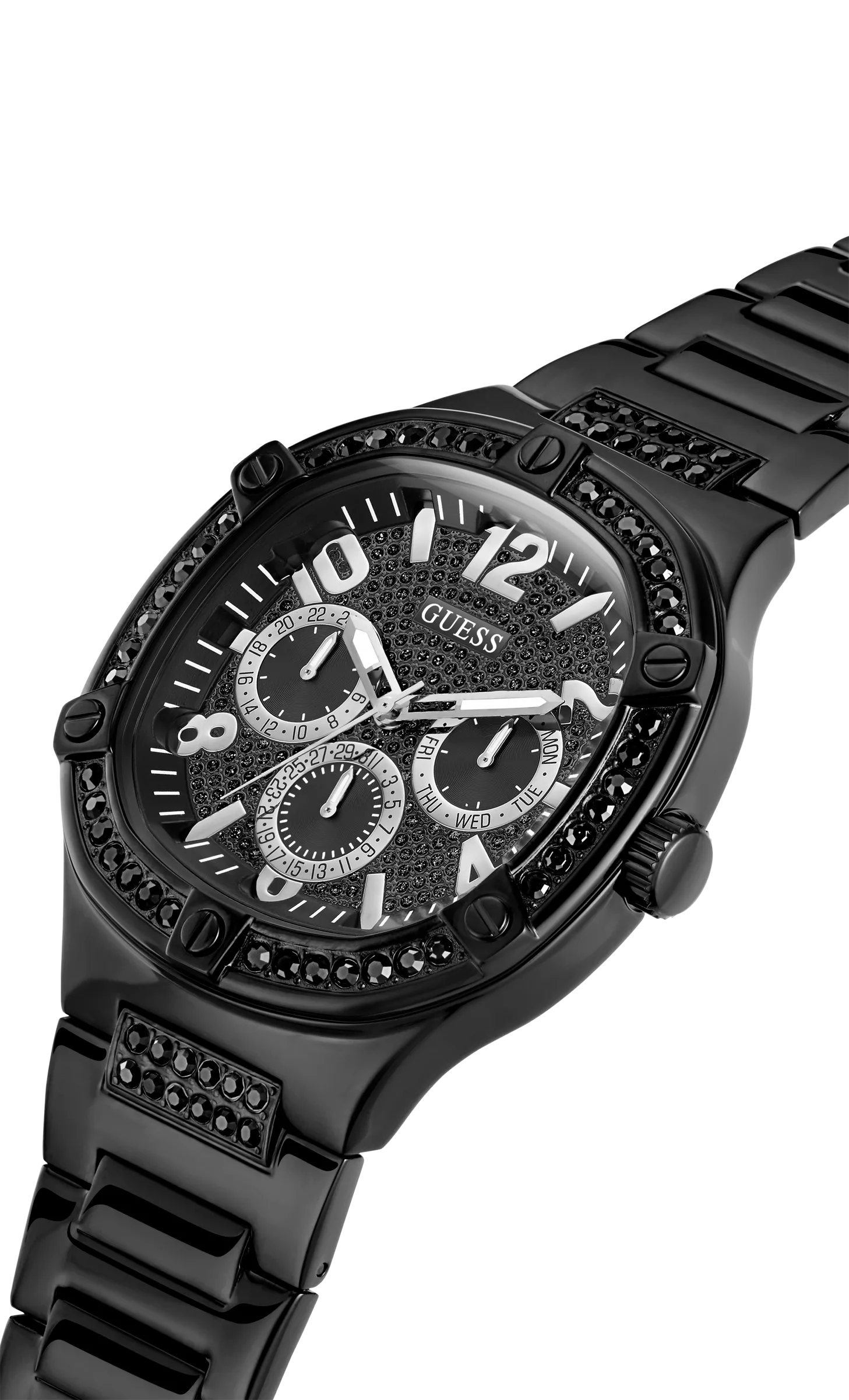 Montres Jewelry Guess Guess - Montre Black Duke étincelante - GW0576G3 - 786538