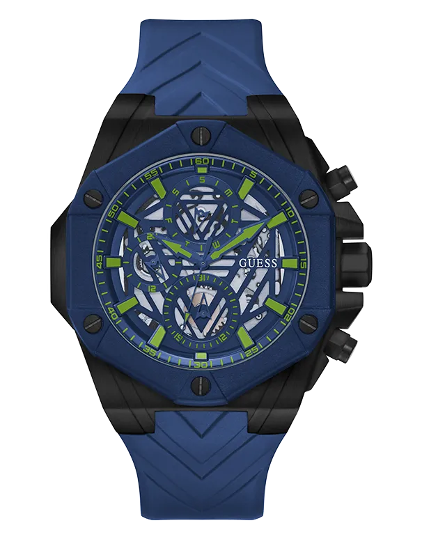 Montres Jewelry Guess - Montre Guess en silicone Blue Formula - GW0579G3 - 786533