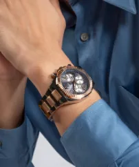 Montres Guess - Montre analogique pour homme bicolore Equity - GW0703G4 - 788158