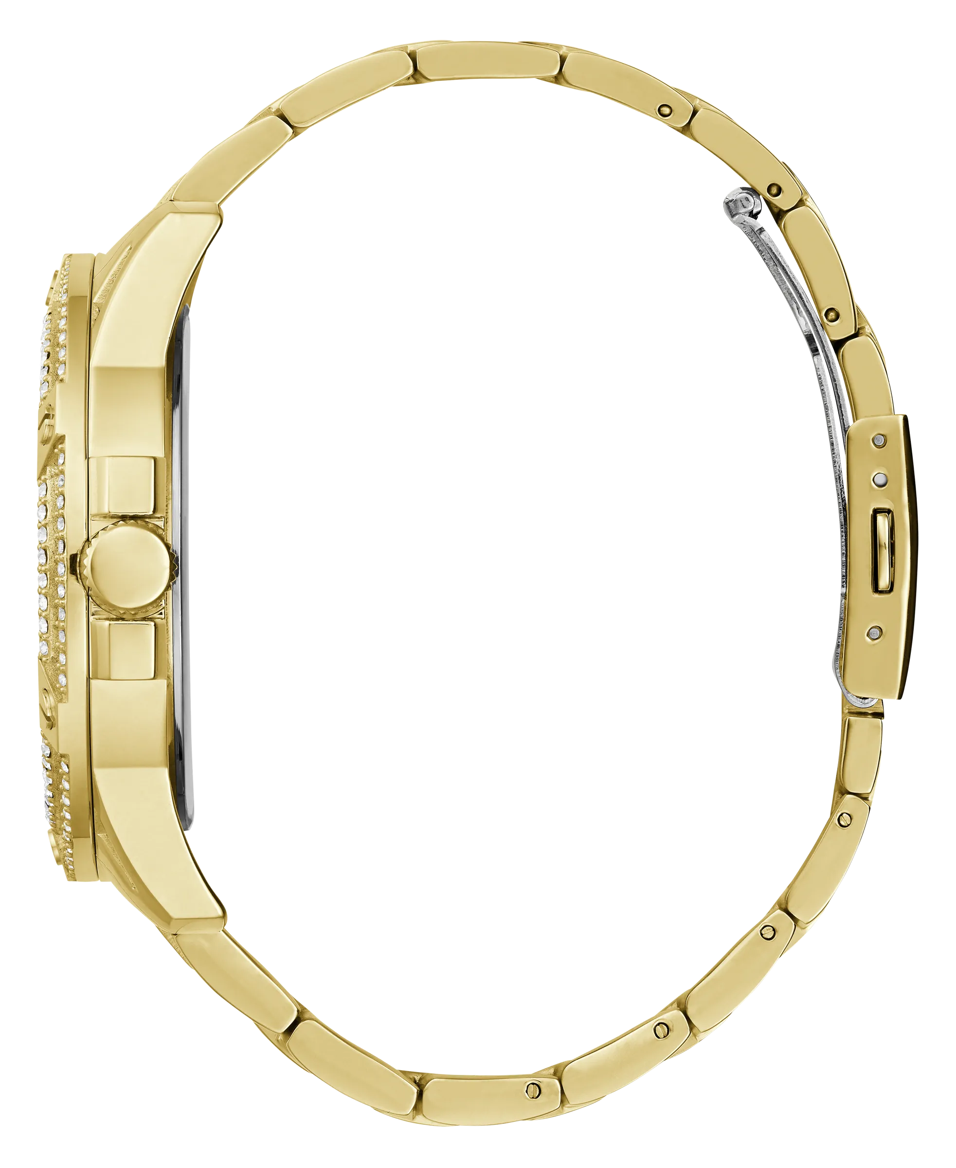 Montres Jewelry Guess Guess - Montre Homme King Or Doré à Cristaux - GW0497G2 - 785674