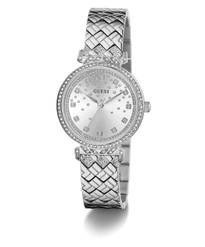 Montres Jewelry Guess GUESS GLITZ CADRAN BRACELET EN ARGENT MATELASSÉ GW0763L1