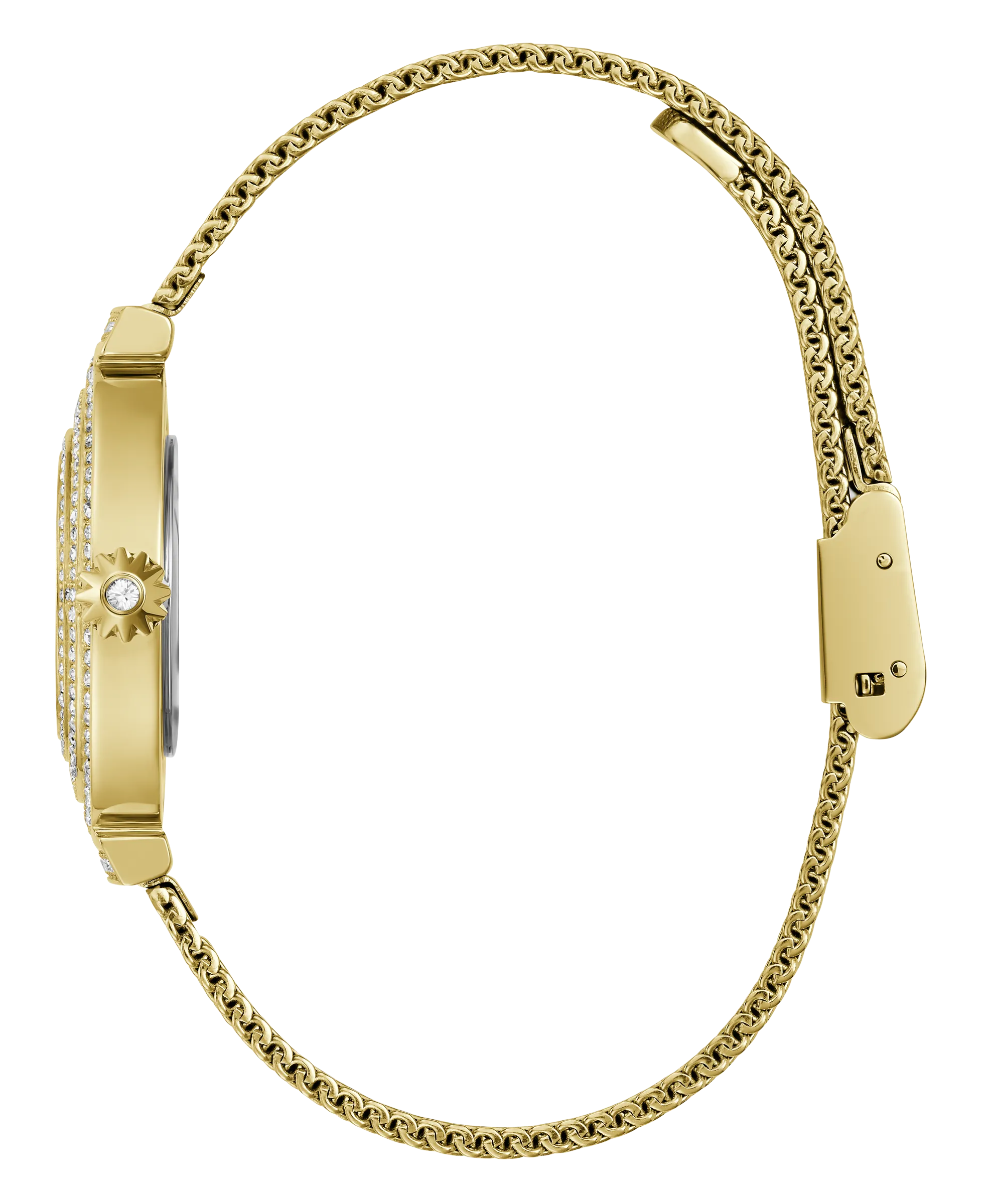 Montres Jewelry Guess Guess - Montre en maille cristal Gold Dream - GW0550L2 - 786527