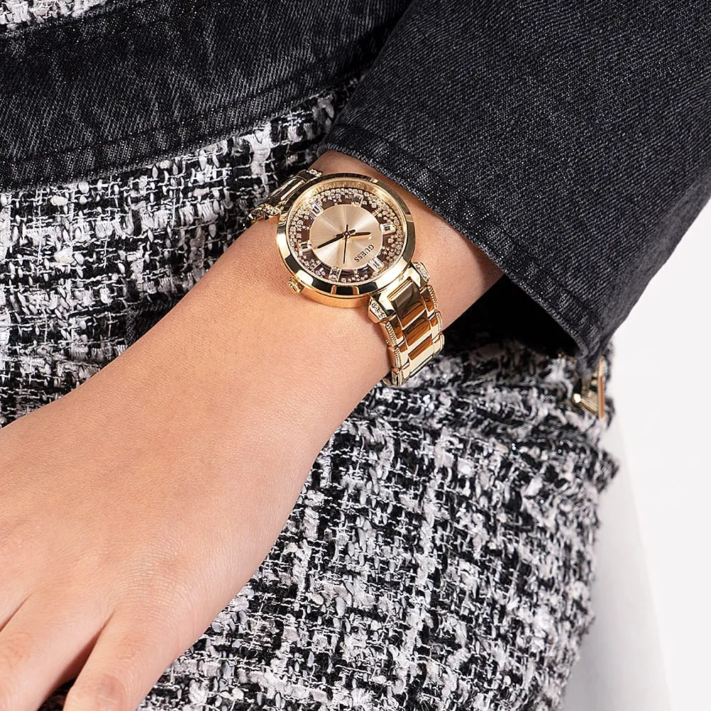 Montres Jewelry Guess GUESS en acier inoxydable doré pour femme GW0470L2