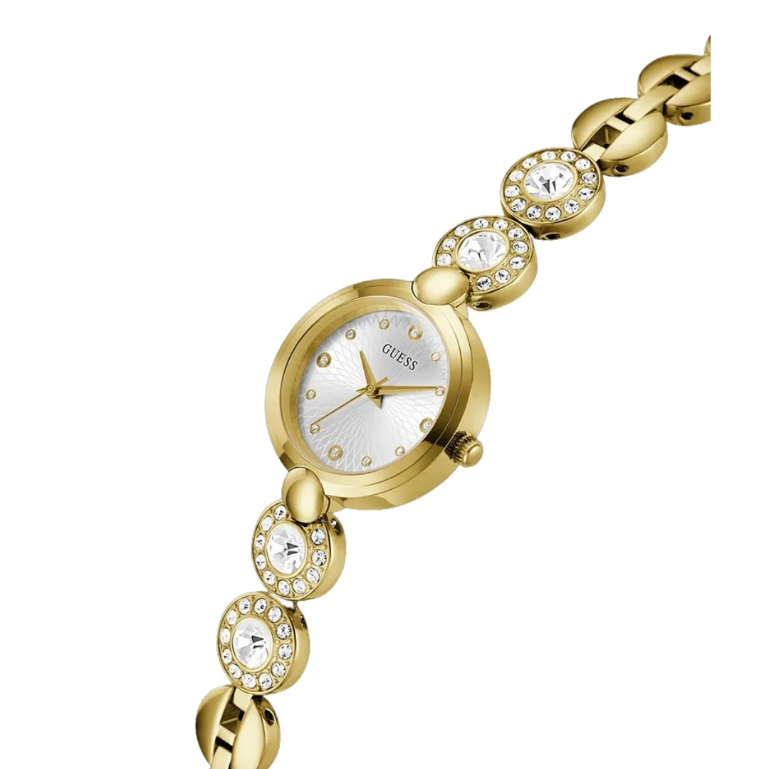 Montre pour femme GUESS GW0757L2 en or et cristaux avec bracelet à maillons