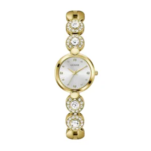 Montre pour femme GUESS GW0757L2 en or et cristaux avec bracelet à maillons