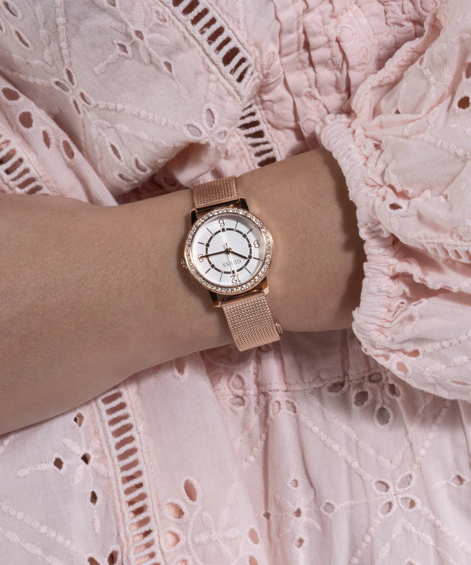 Montres Guess Bijoux Guess - Montre Analogique pour Femmes en Ton Or Rose - GW0534L3 - 787719