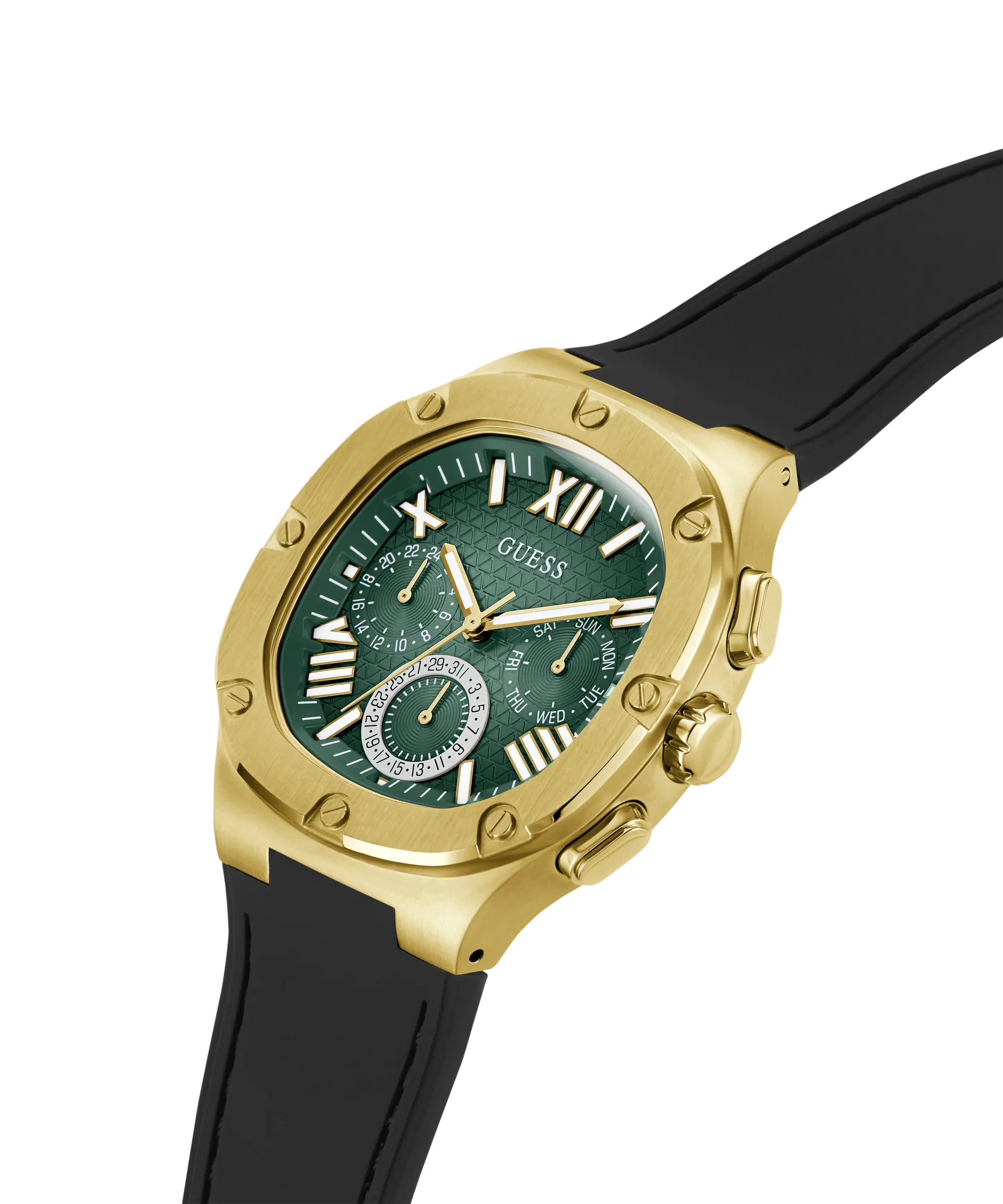 Montres Jewelry Guess Guess - Montre Multifonction Homme Noir Or - GW0571G3 - 787722