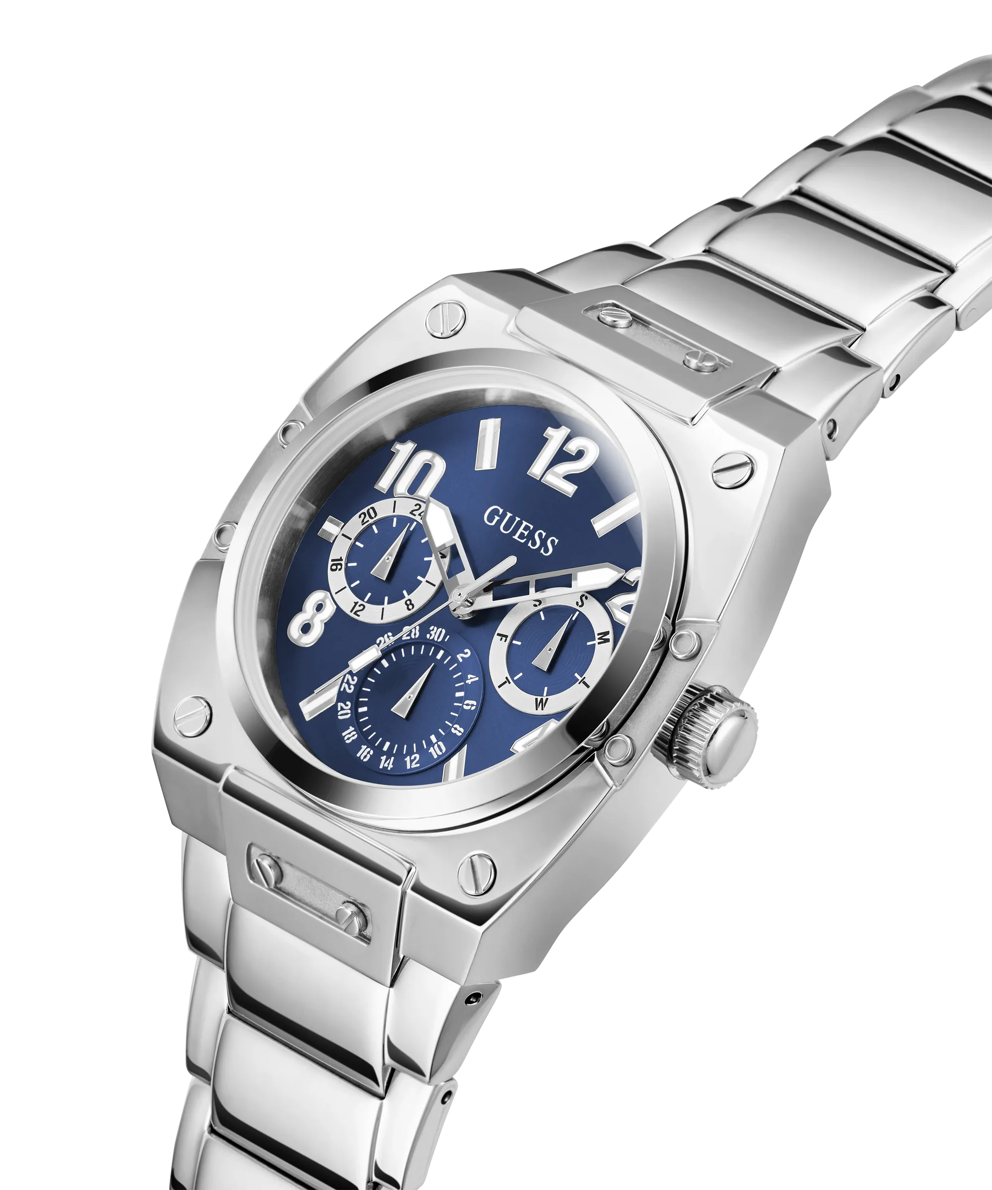 Montres Jewelry Guess Guess - Montre Multifonction pour Homme en Ton Argent - GW0624G1 - 787723