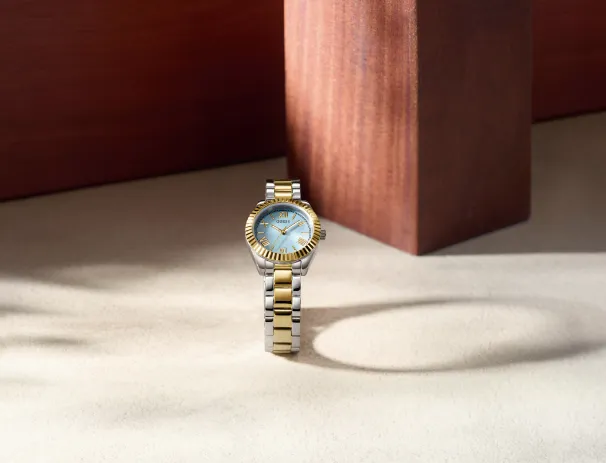 Montres Jewelry Guess - Mini Luna Bicolore Montre Analogique pour Femme - GW0687L4 - 788155