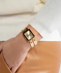 Montres Jewelry Guess - Modèle Id Cadran Doré Montre Analogique pour Femmes - GW0668L2 - 788149