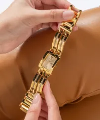 Montres Jewelry Guess - Modèle Id Cadran Doré Montre Analogique pour Femmes - GW0668L2 - 788149