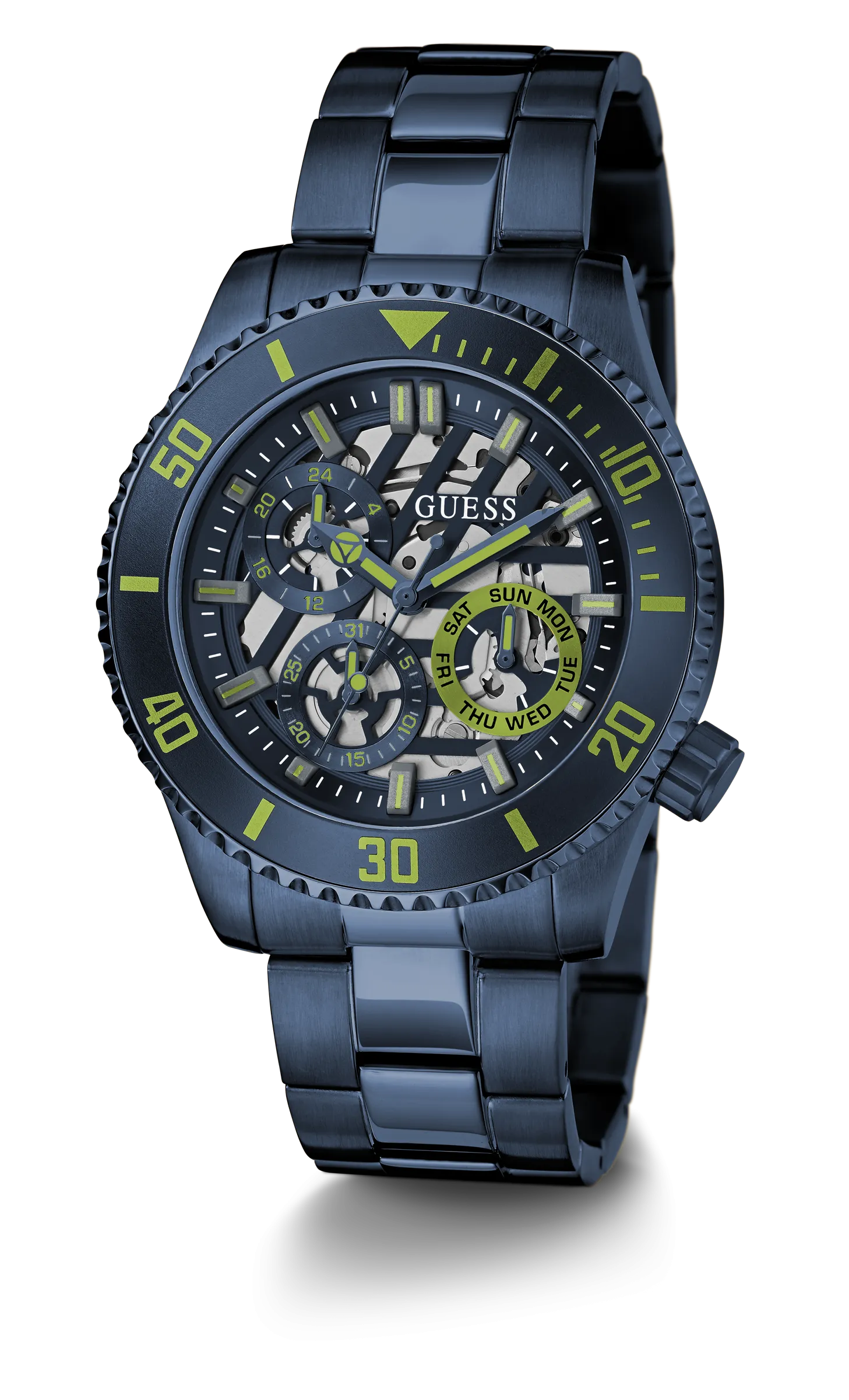 Montres Jewelry Guess Guess - Montre Axle Midnight Navy - GW0488G4 - 786534