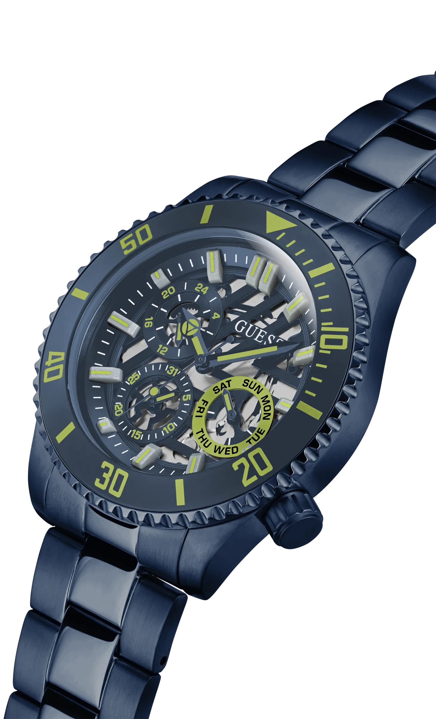 Montres Jewelry Guess Guess - Montre Axle Midnight Navy - GW0488G4 - 786534