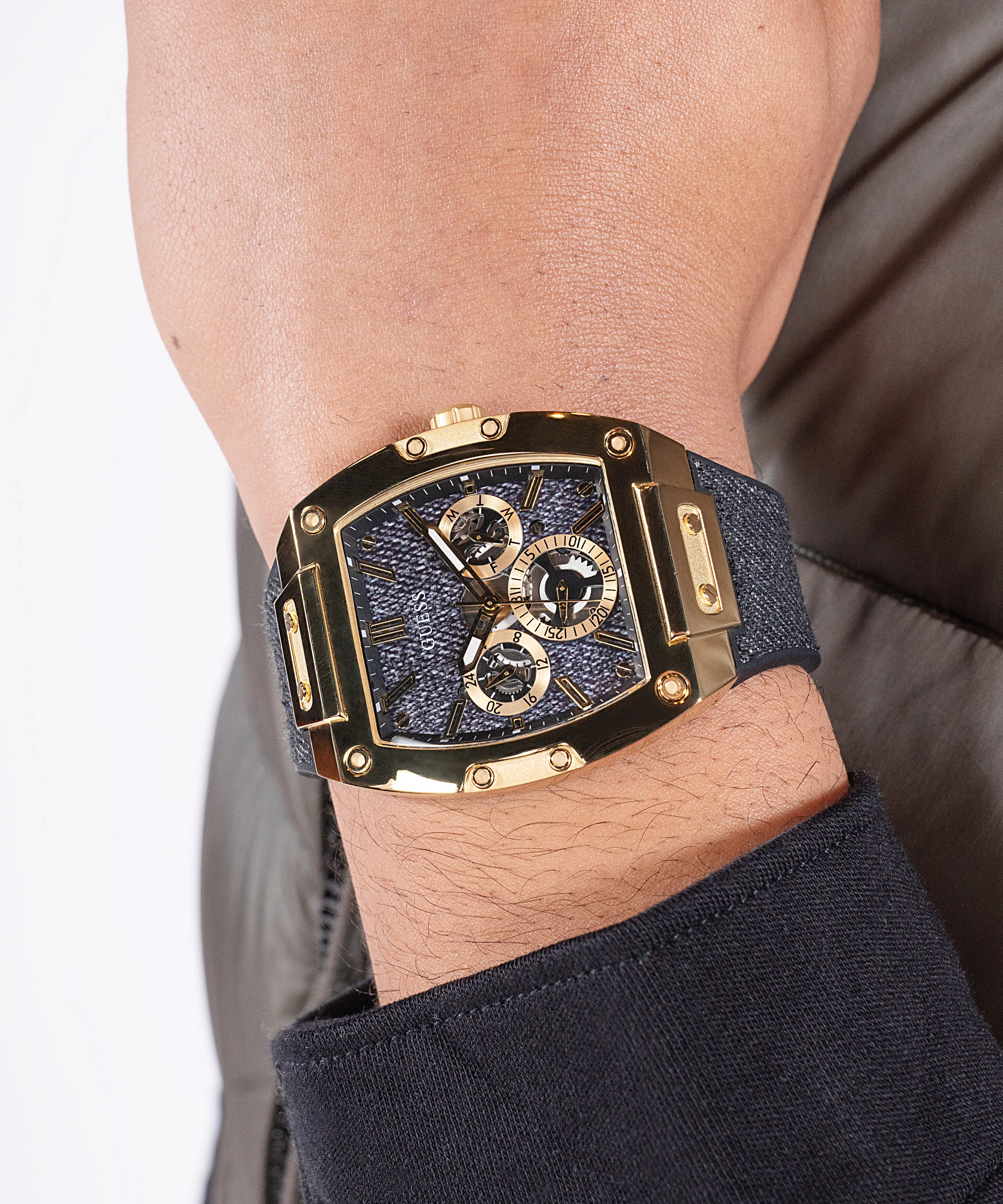 Montres Jewelry Guess - Montre Guess Phoenix en or brossé et poli - GW0786G1 - 788636