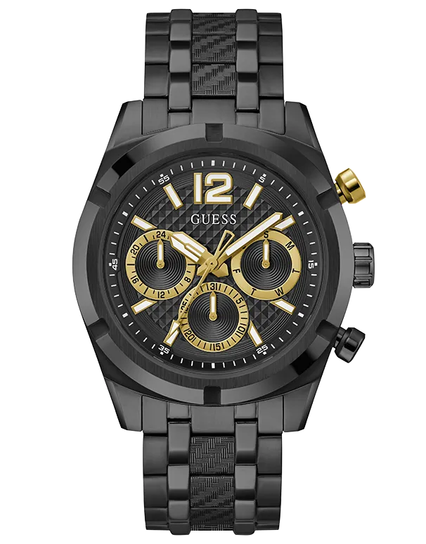 Montre Guess - Montre analogique pour homme en ton noir résistant - GW0714G4 - 788161
