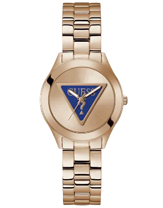 Montres Jewelry Guess Guess - Montre analogique pour femme à trois plaques en ton or rose - GW0675L3 - 788151