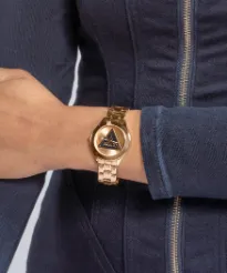 Montres Jewelry Guess Guess - Montre analogique pour femme à trois plaques en ton or rose - GW0675L3 - 788151
