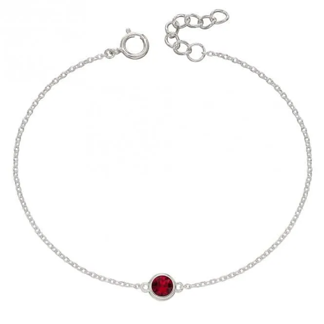 Bracelet en pierre de naissance de juillet avec cristal Swarovski B5290 - Bijoux Beginnings