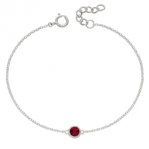 Bracelet en pierre de naissance de juillet avec cristal Swarovski B5290 - Bijoux Beginnings