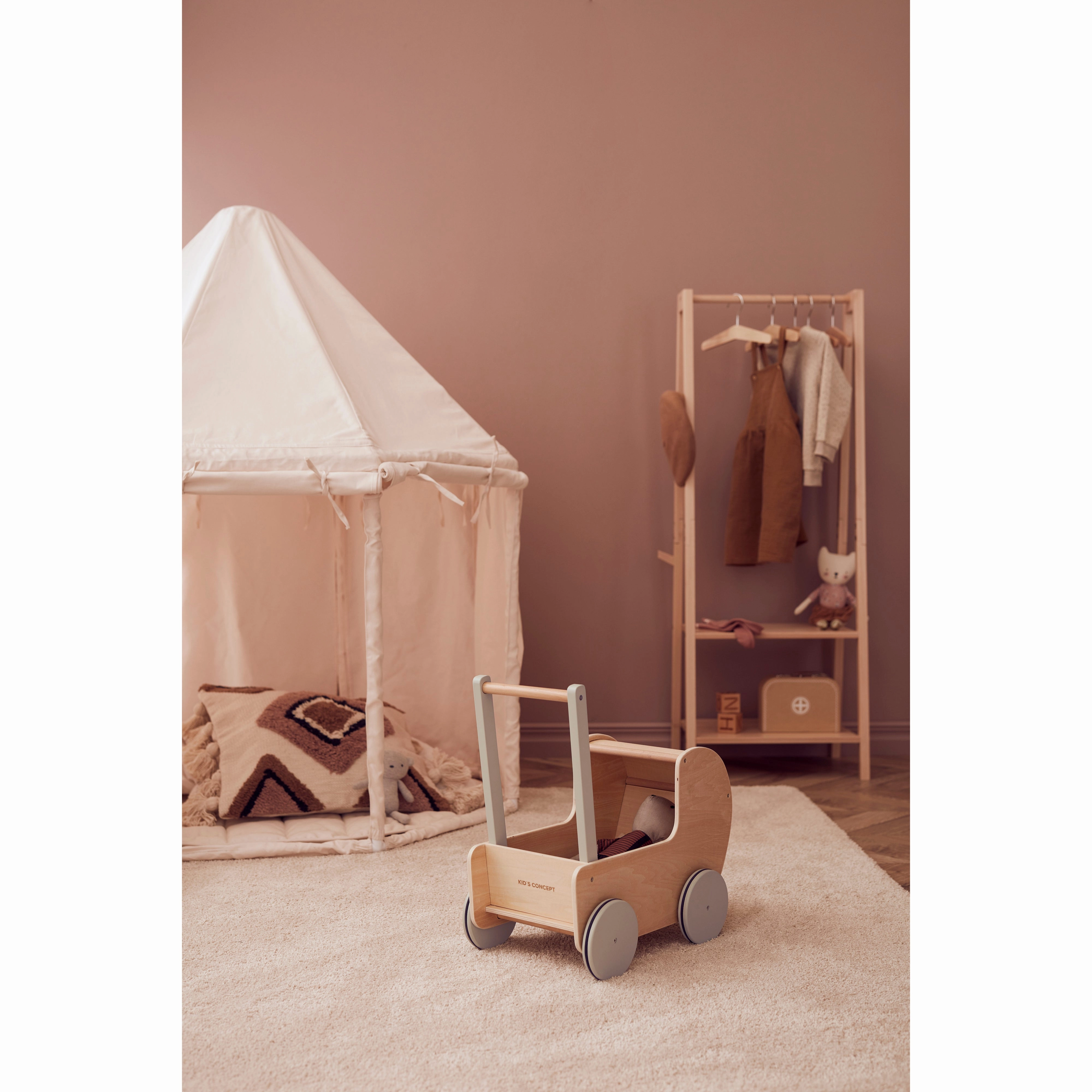 Kid's Concept Pavilion Tent Off White 122x122x142cm