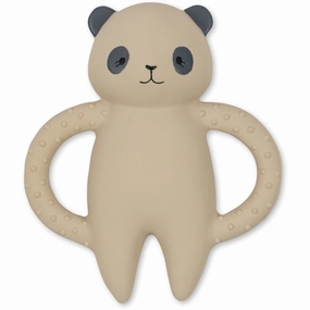 Konges Sljd Teether Panda Cream Off White