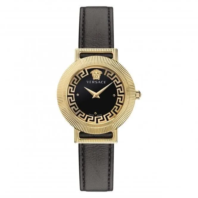 Montre Chic Greca pour Femme Ton Or et Noir VE3D00322
