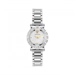 Montre Greca Glam en acier inoxydable argenté pour femmes VE2Q00322