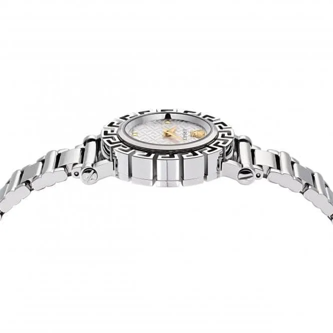 Montre Greca Glam en acier inoxydable argenté pour femmes VE2Q00322