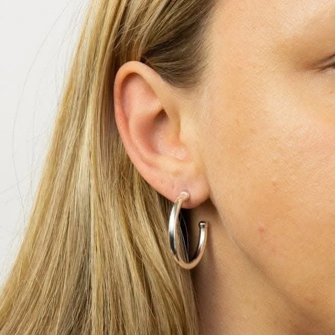 Boucles d'oreilles grand tube 3/4 cerceau E6012 Beginnings Jewellery