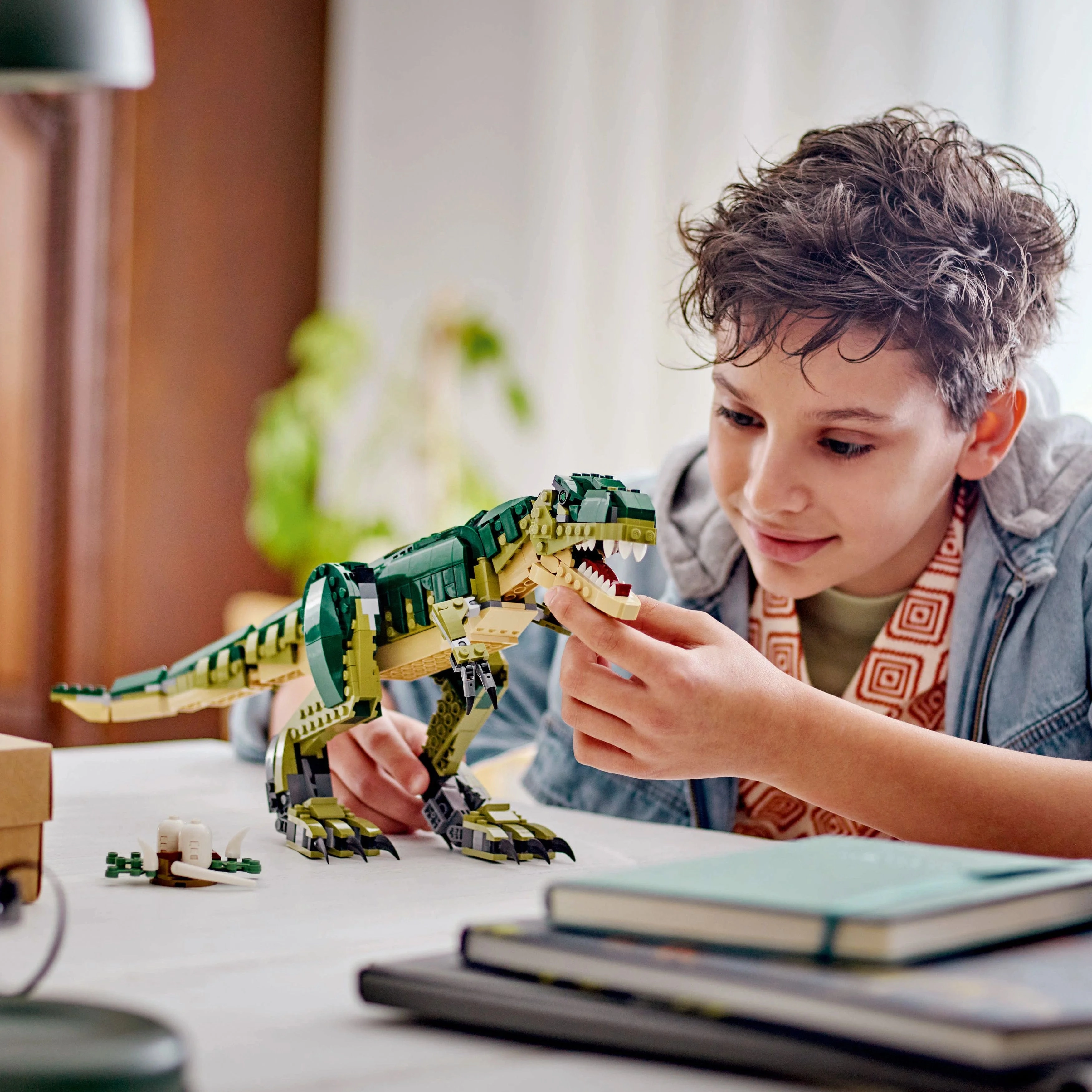 LEGO Creator 3in1 T. rex Dinosaur Toy for Kids to Rebuild into a Triceratops or Pterodactyl 31151