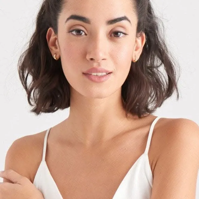 Luxe Minimalisme Boucles d'Oreilles Huggie Or Brillant E024-03G Ania Haie Jewellery