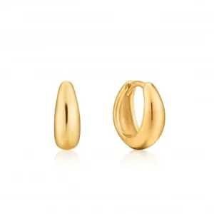 Luxe Minimalisme Boucles d'Oreilles Huggie Or Brillant E024-03G Ania Haie Jewellery