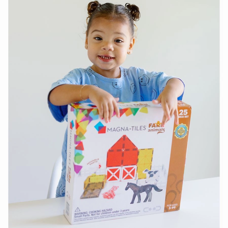 Magna-Tiles - Farm Animals 25-Piece Set Magnetic Tiles