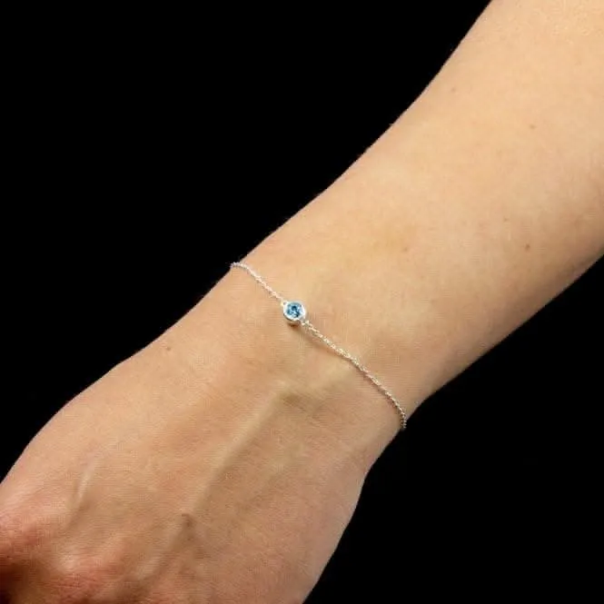 Bracelet de pierre de naissance de mars avec cristal Swarovski B5286 Beginnings Jewellery