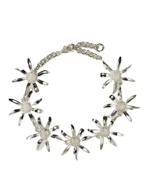 Meadowlark Jewellery Meadowlark - Bracelet Chaîne de Pâquerettes en Argent Sterling