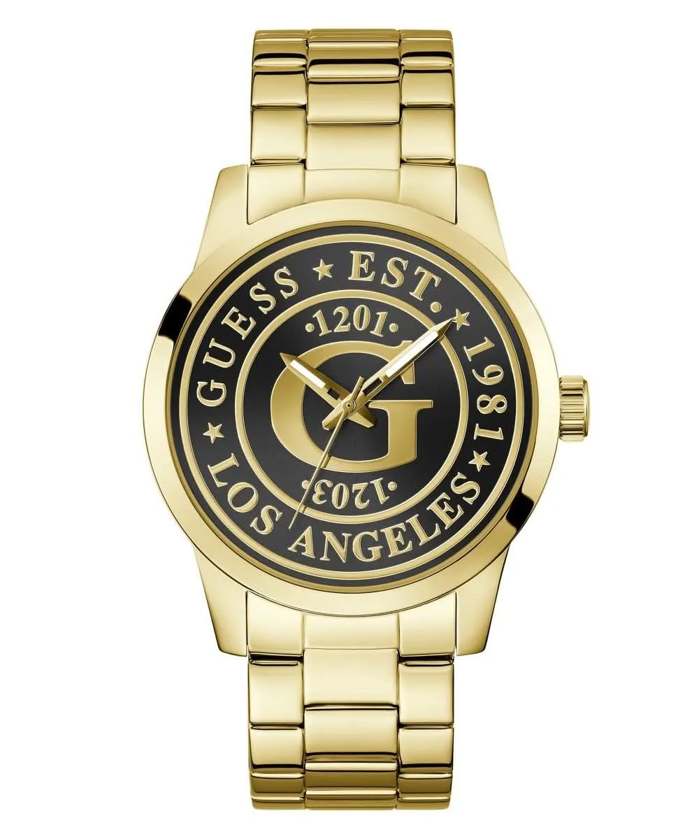 Montre Collegiate Or et Noir pour Homme GW0888G2