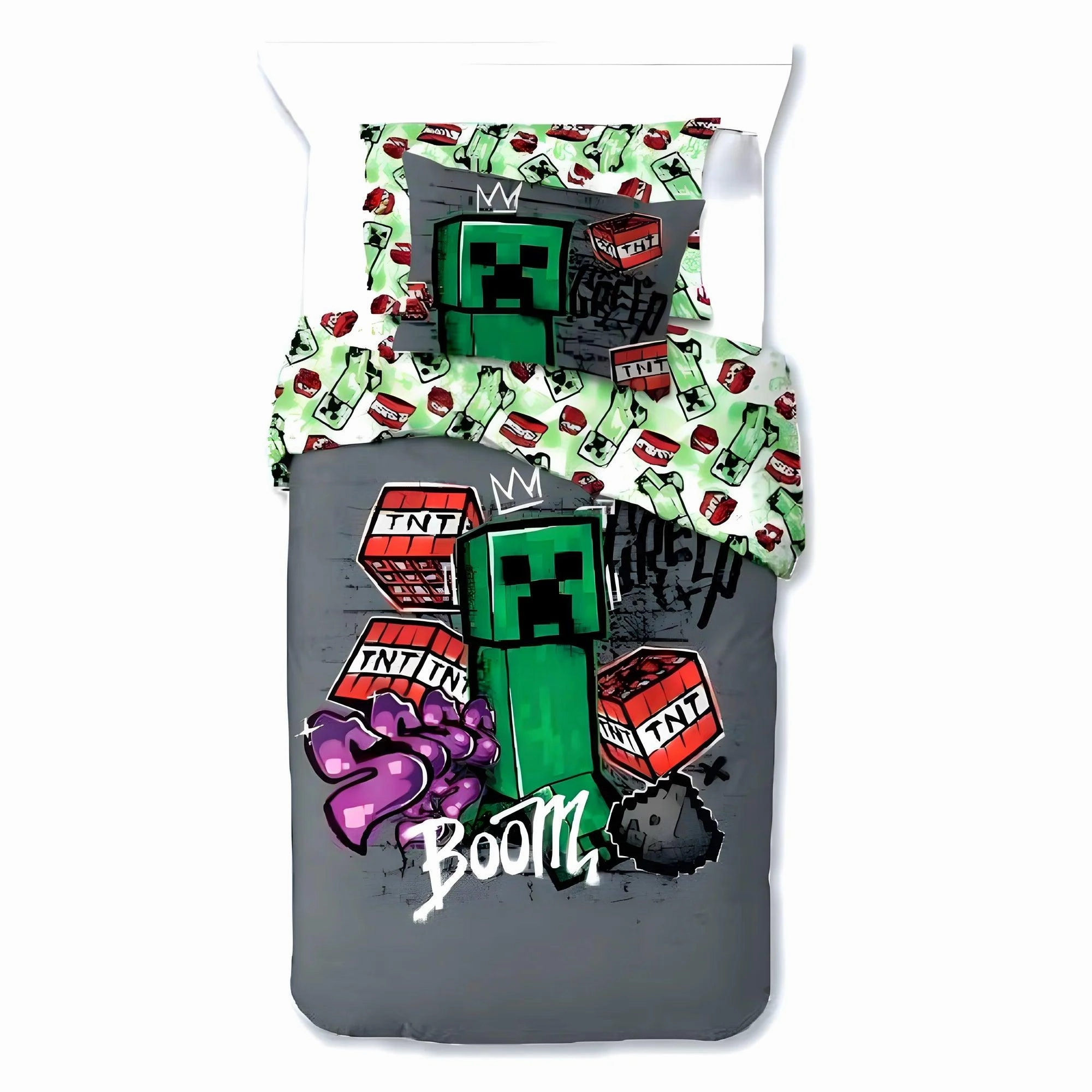 Minecraft Microfibre Duvet Cover Bed 90cm