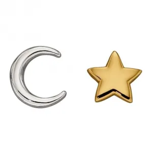 Boucles d'oreilles étincelantes Lune et Étoile E6008 Beginnings Jewellery